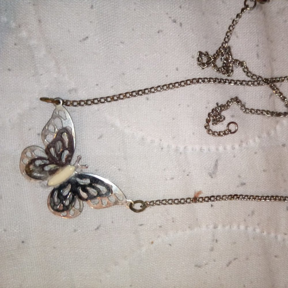 Vintage Butterfly Necklace